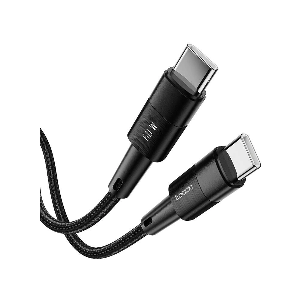 Kabel Toocki TXCTT2-YS03 USB-C / USB-C 1m FC 60W czarny